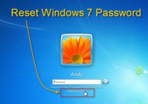 reset windows 7 password