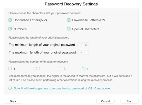 password recovery
